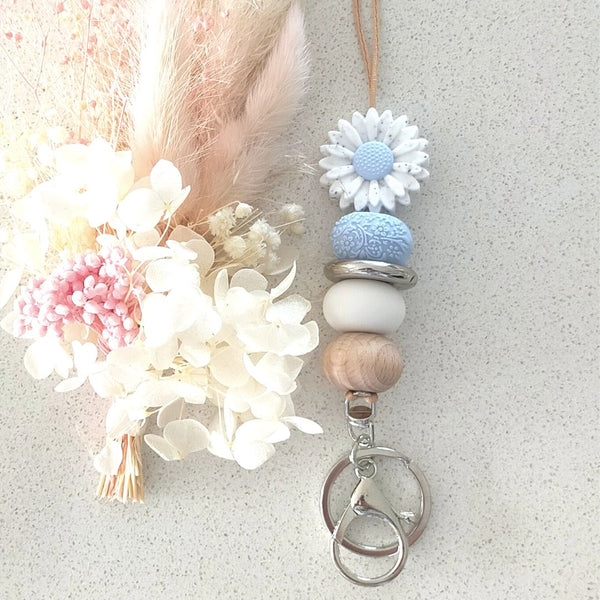 Blue Daisy Lanyard