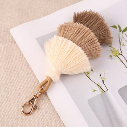 Tri Coloured Tassel Keychain