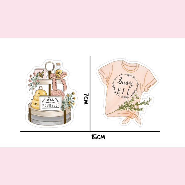 Honey Bee - Die Cut Stickers