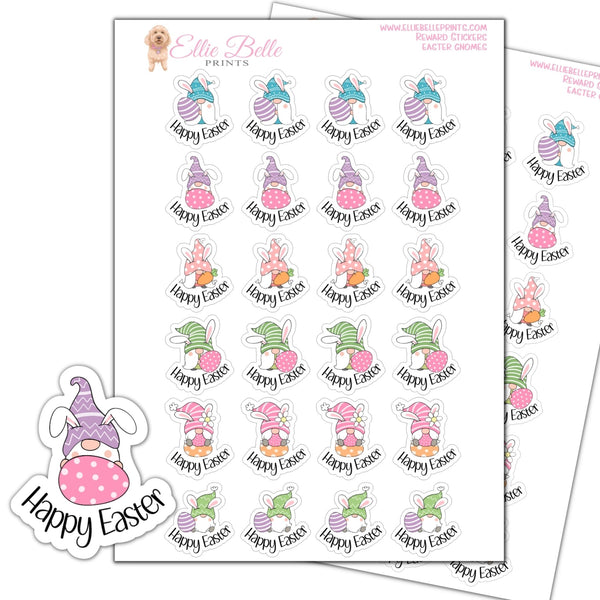 Easter Gnomes - Teacher Reward Stickers