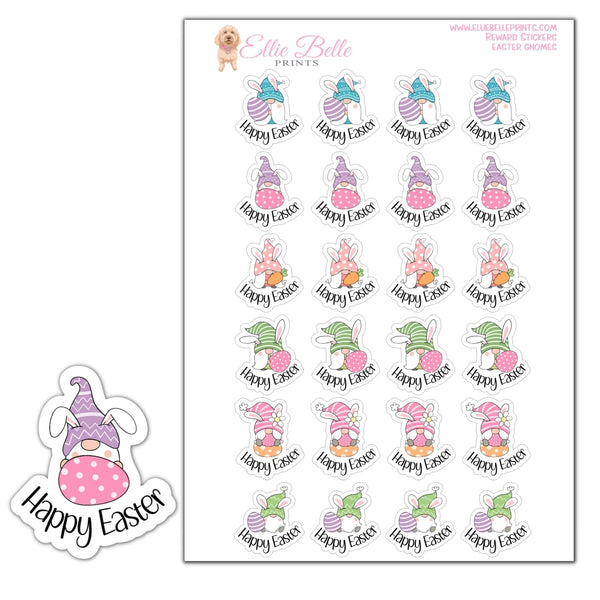 Easter Gnomes - Teacher Reward Stickers