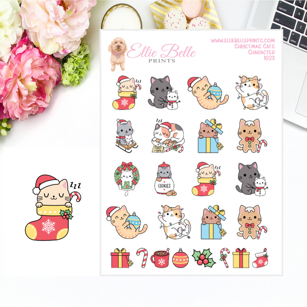 Christmas Cat Stickers