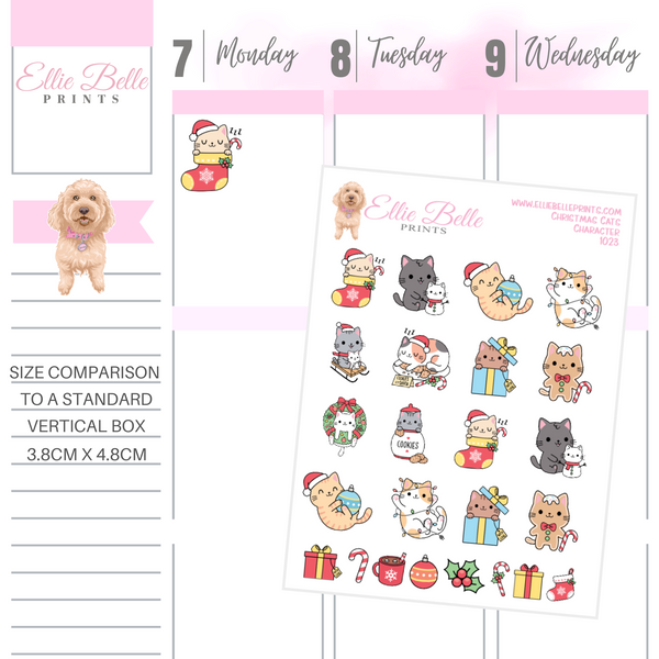 Christmas Cat Stickers
