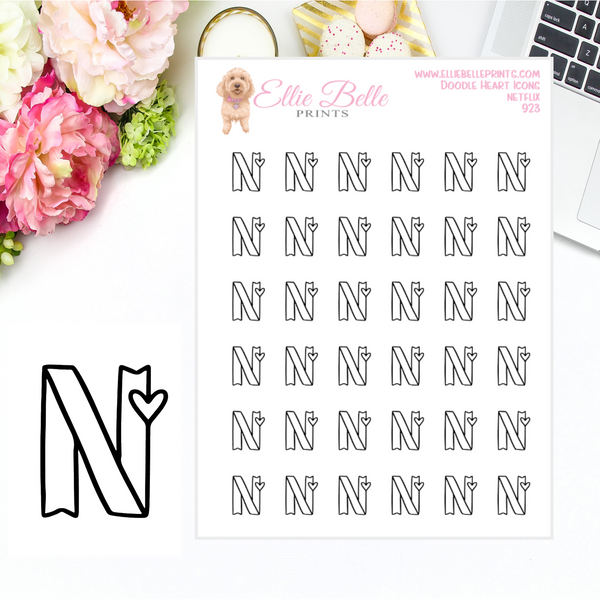 Netflix  - Doodle Heart Icons