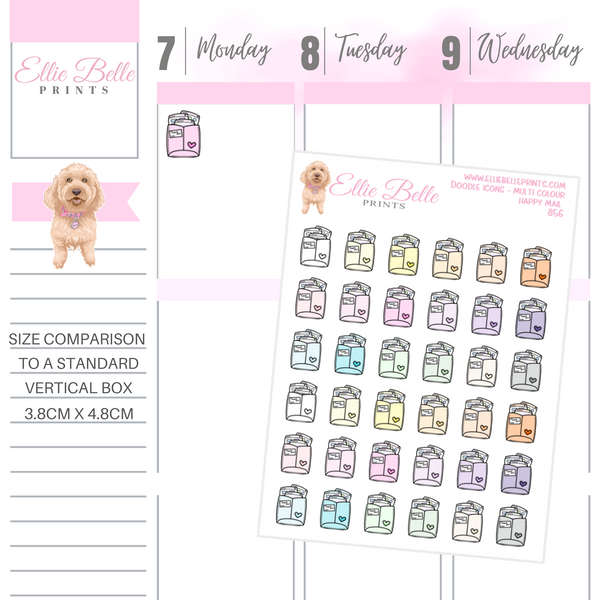 Happy Mail - Multi Colour Doodle Icons