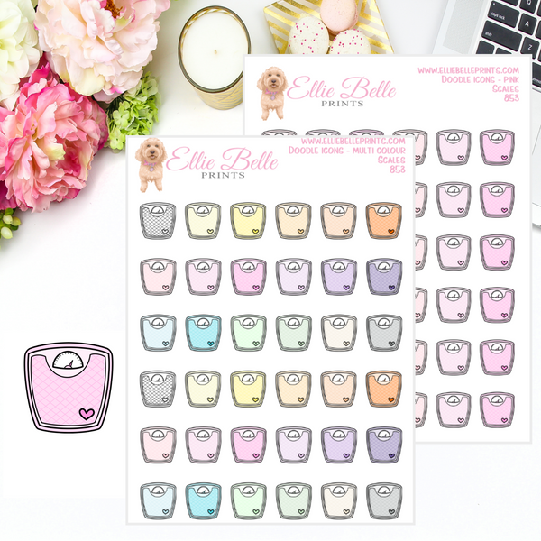 Scales - Multi Colour Doodle Icons
