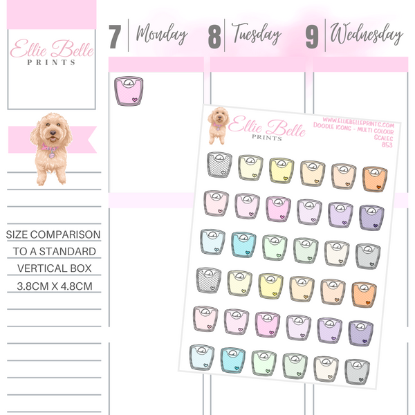Scales - Multi Colour Doodle Icons
