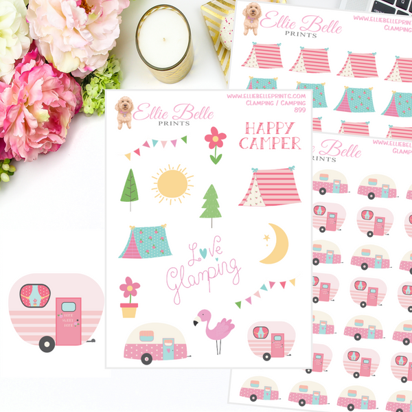 Glamping / Camping Stickers