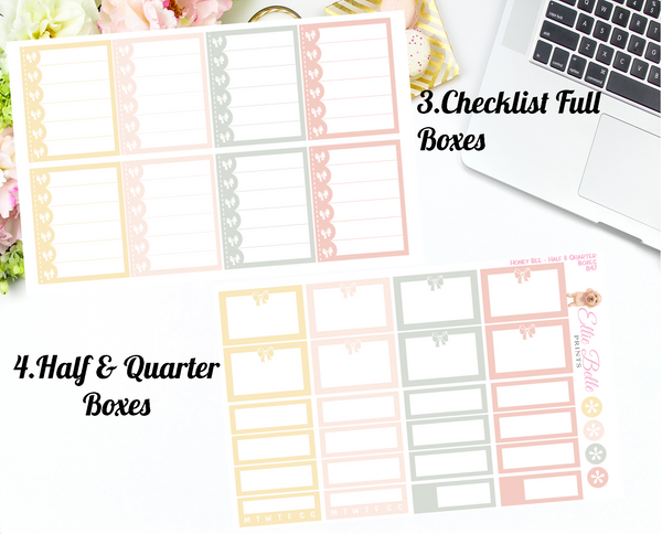 Honey Bee - Vertical Weekly Planner Kit