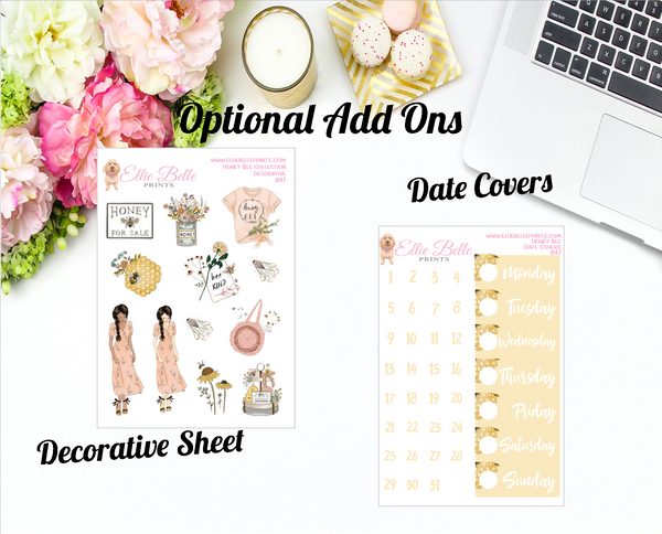 Honey Bee - Vertical Weekly Planner Kit
