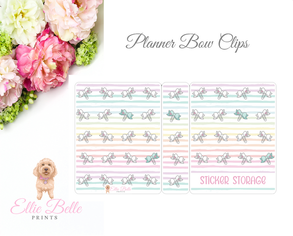 JUMBO Sticker Album (Sticker Kits) - Planner Bow Clip