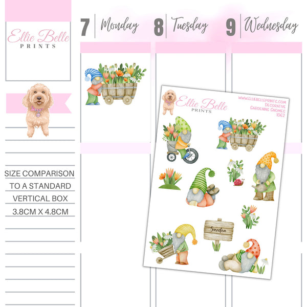Gardening Gnome Stickers