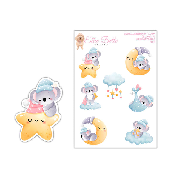 Sleeping Koala Stickers