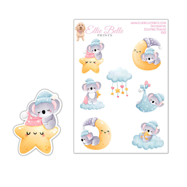 Sleeping Koala Stickers