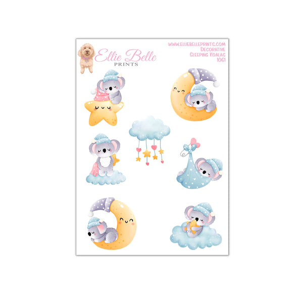 Sleeping Koala Stickers