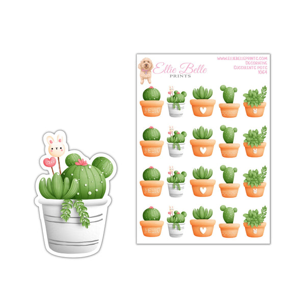 Succulent Plant Stickers