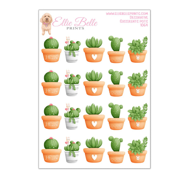 Succulent Plant Stickers