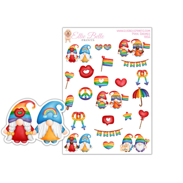 Pride Gnome Stickers