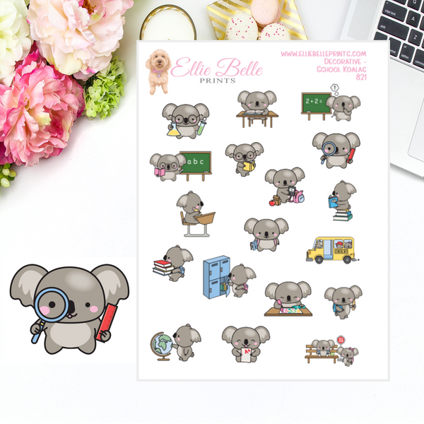 Koala School Stickers