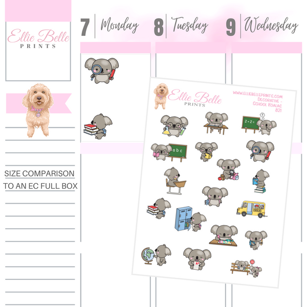 Koala School Stickers