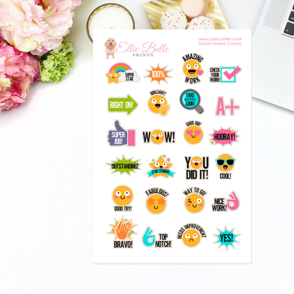 Teacher Reward Stickers - Teacher Stickers