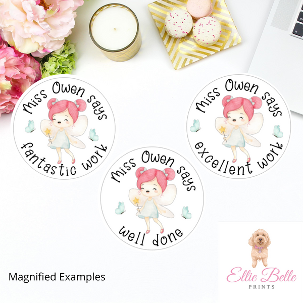 Fairies - Personalised Teacher Reward Stickers