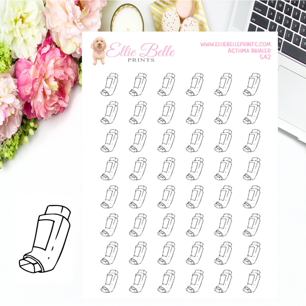 Asthma Stickers - Penelope Planner