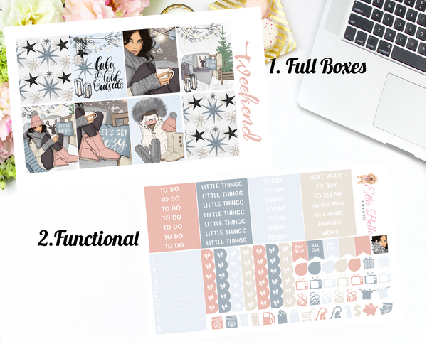 Baby It's Cold - Vertical Weekly Planner Kit