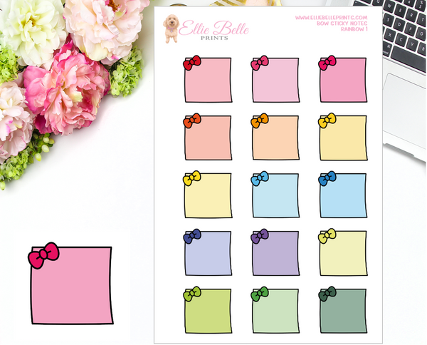 Bow Sticky Notes