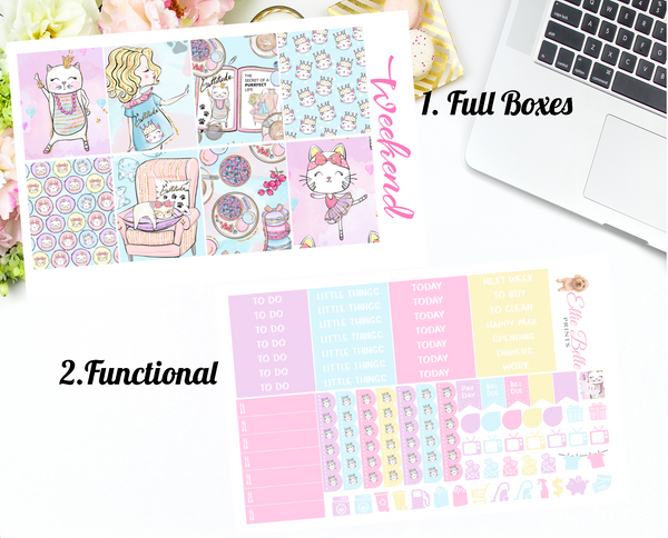 Cattitude - Vertical Weekly Planner Kit