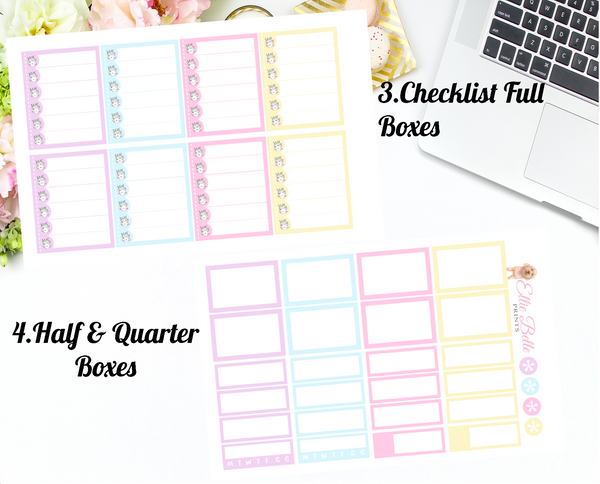 Cattitude - Vertical Weekly Planner Kit