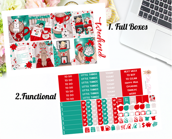 Christmas Bucket List - Vertical Weekly Planner Kit