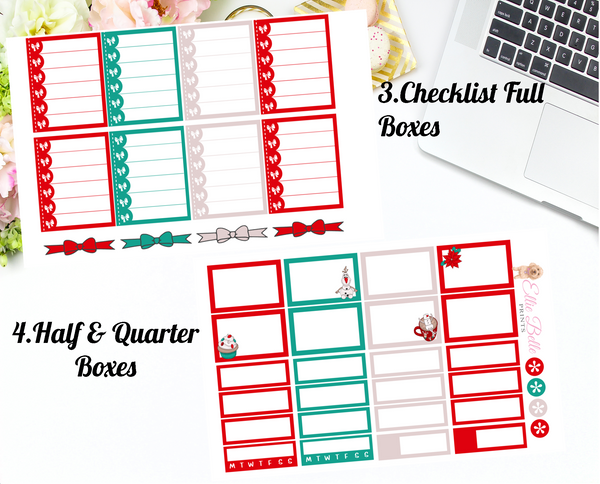 Christmas Bucket List - Vertical Weekly Planner Kit