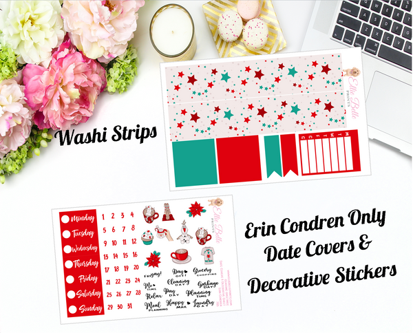Christmas Bucket List - Vertical Weekly Planner Kit
