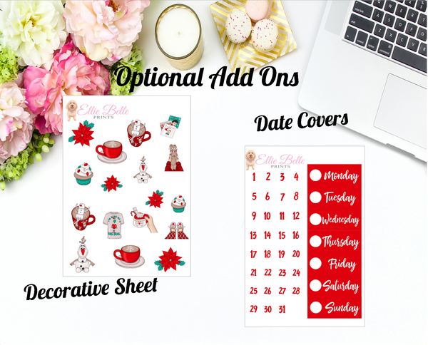 Christmas Bucket List - Vertical Weekly Planner Kit