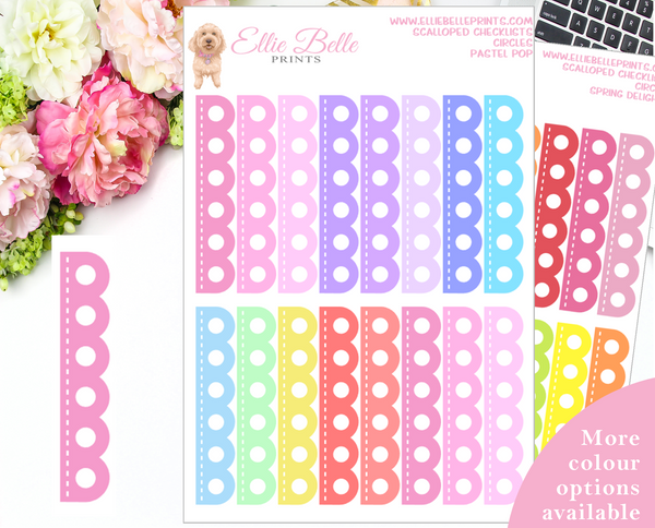 Circle Checklist - Scalloped Checklist