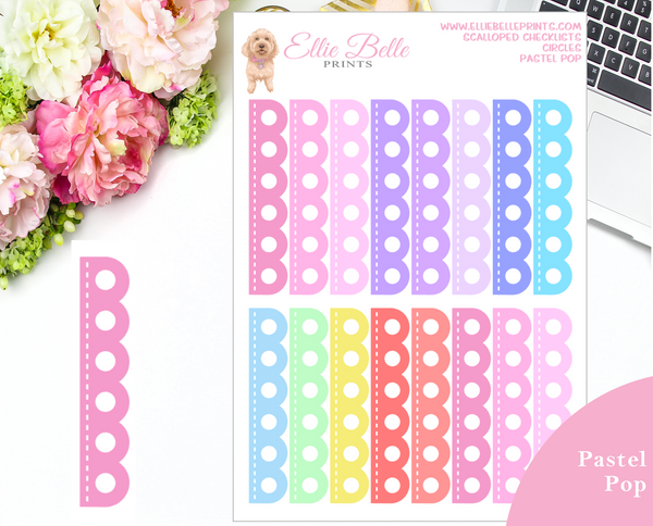 Circle Checklist - Scalloped Checklist