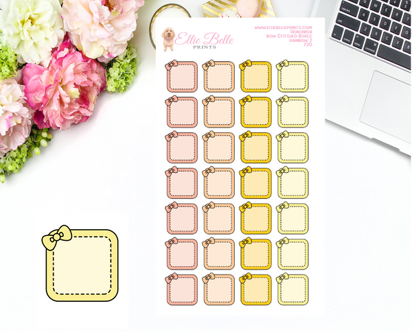 Hobonichi Weeks - Bow Stitched Boxes