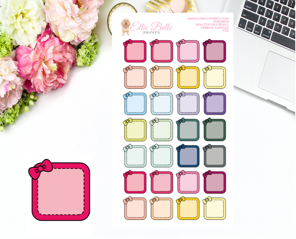 Hobonichi Weeks - Bow Stitched Boxes