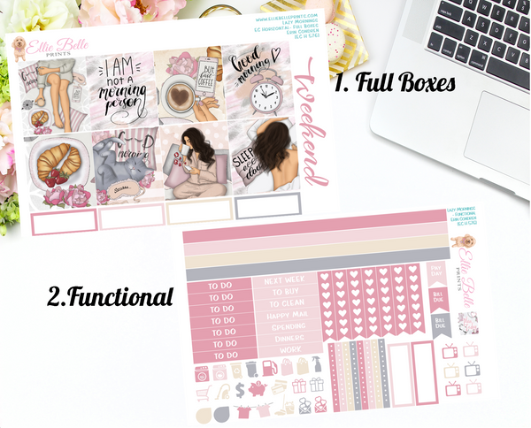 Lazy Mornings - Horizontal Weekly Kit