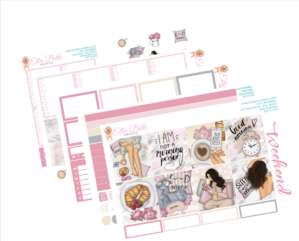 Lazy Mornings - Horizontal Weekly Kit