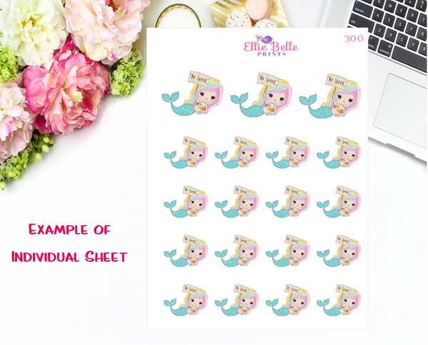 Rainbow Mermaid Stickers