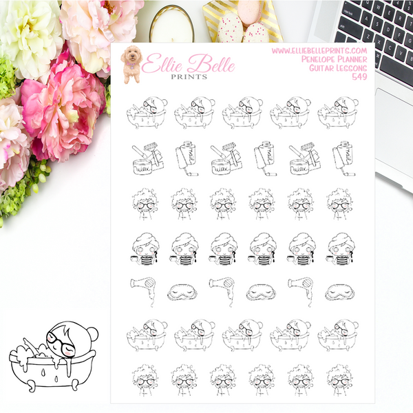 Pampering Stickers - Penelope Planner