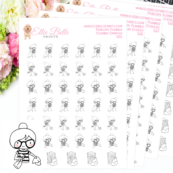 Cleaning Stickers - Penelope Planner