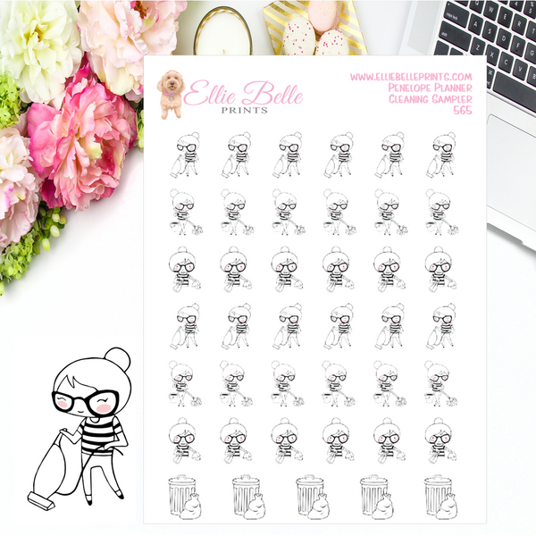 Cleaning Stickers - Penelope Planner