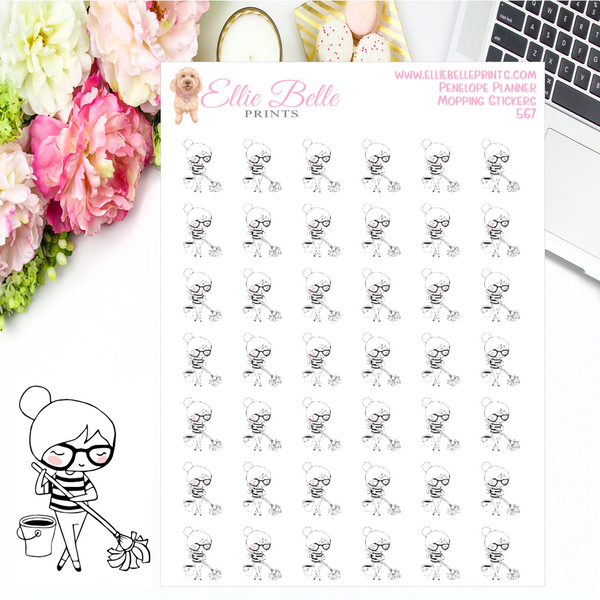 Cleaning Stickers - Penelope Planner