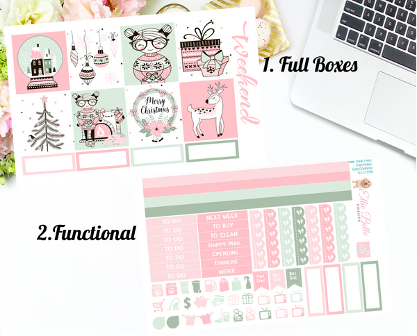 Pink Christmas - Horizontal Weekly Kit