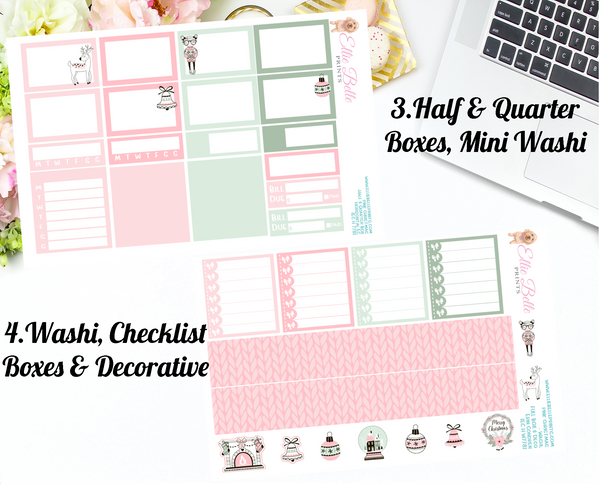 Pink Christmas - Horizontal Weekly Kit