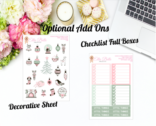 Pink Christmas - Horizontal Weekly Kit