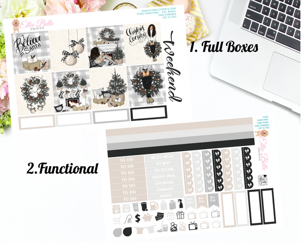 Plaid Christmas - Horizontal Weekly Kit